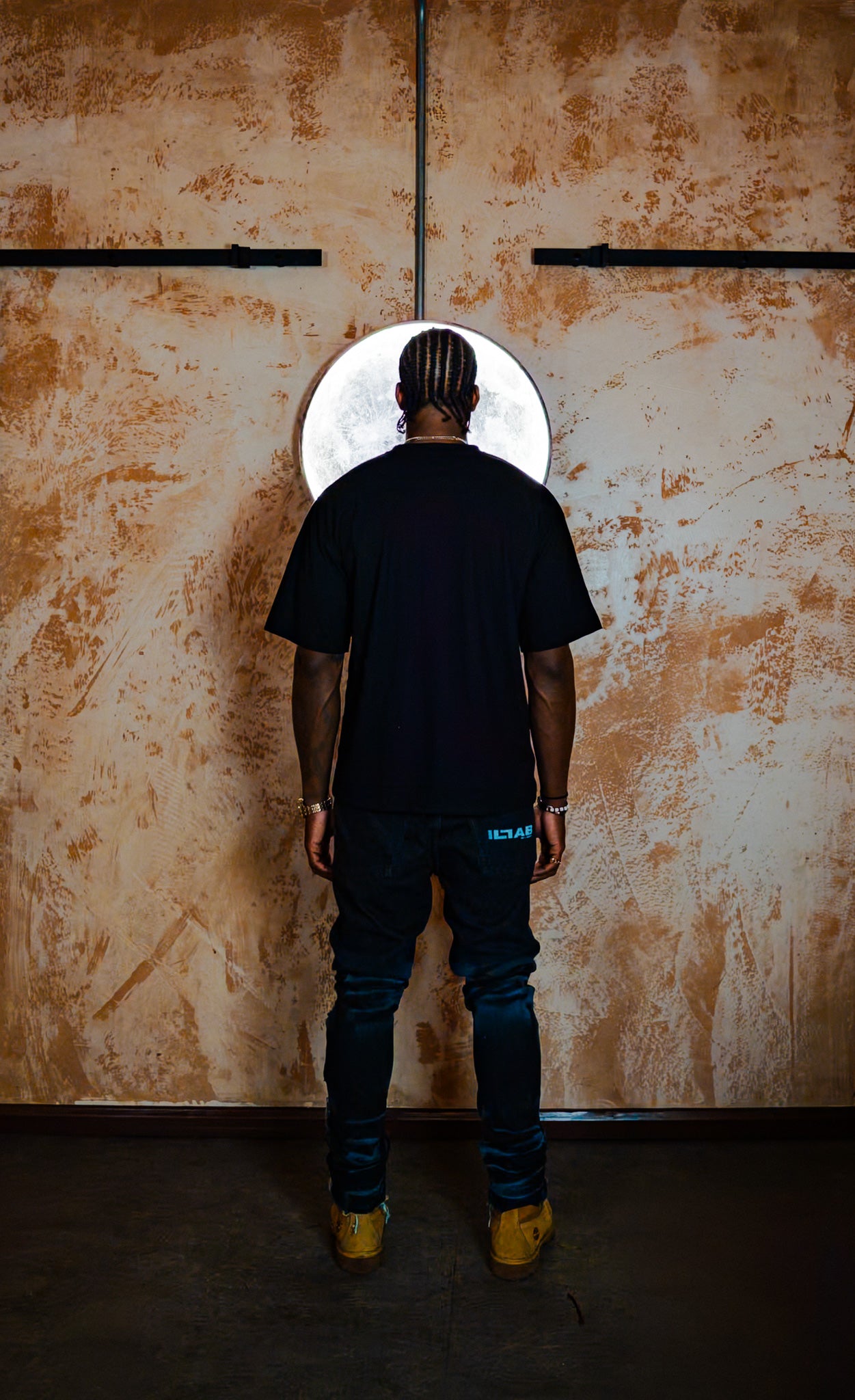 m. TURQUOISE DISTRESSED DENIM