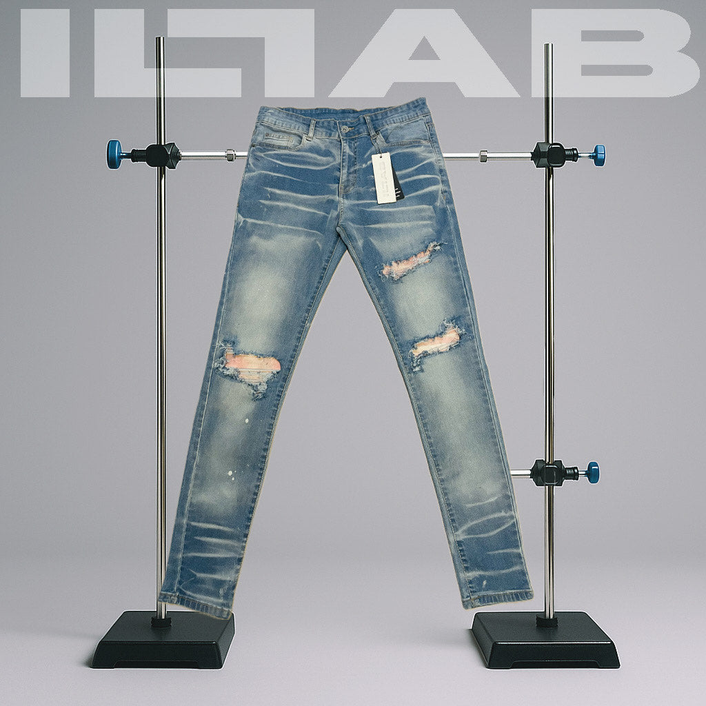 w. BLUE AND PINK STARDUST