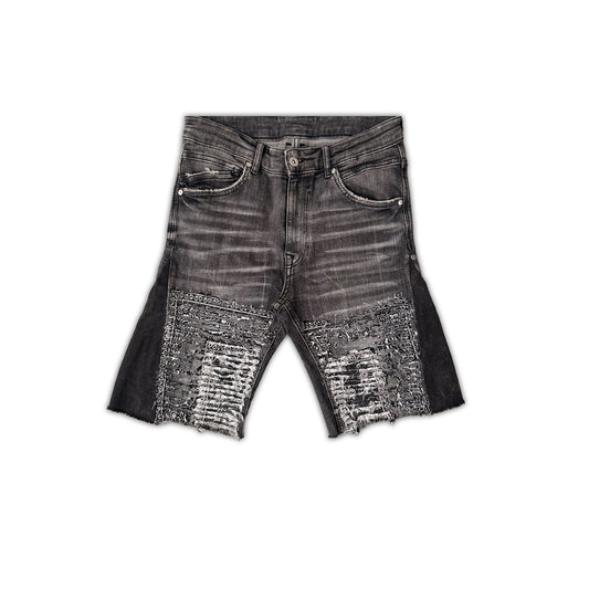DISTRESSED BANDANA JORTS