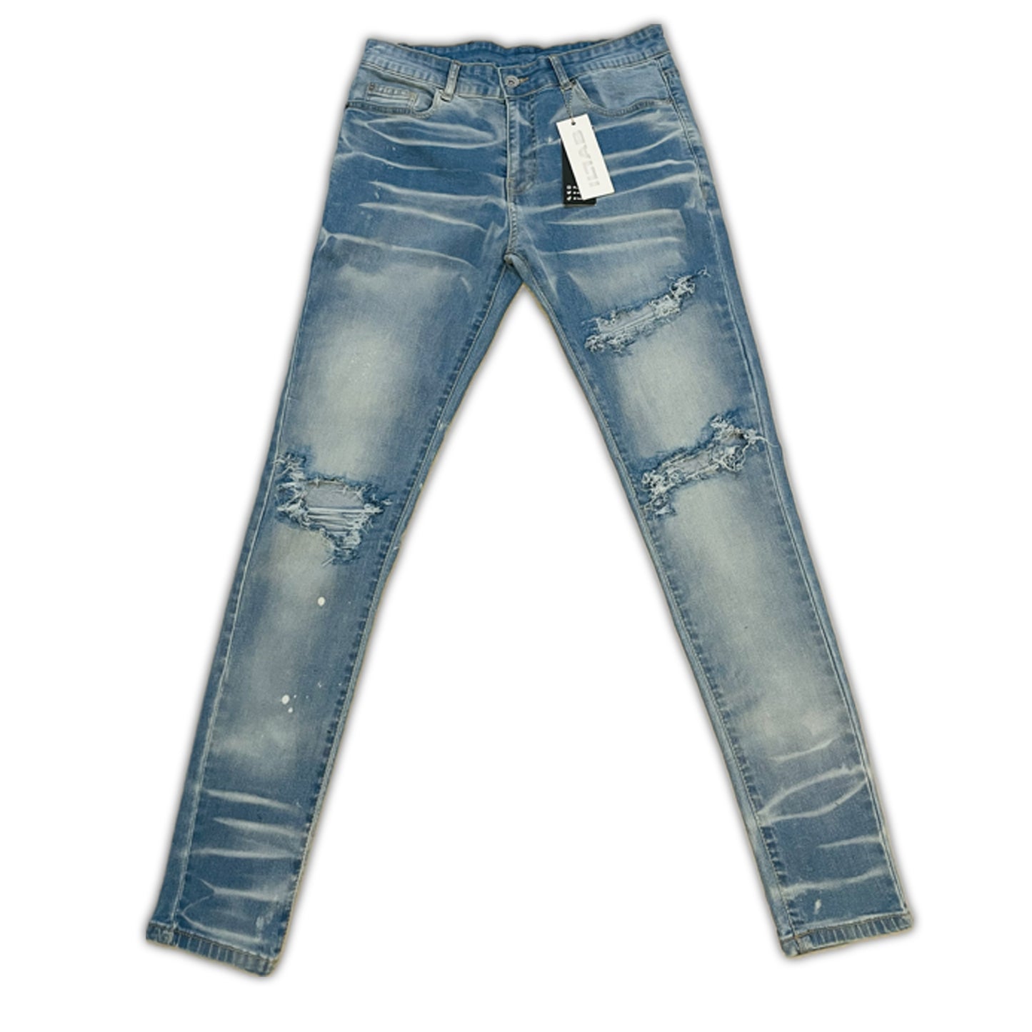 BLUE DISTRESSED STARDUST